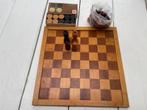 Schaak/dambord&schaakstukken damstenen, Hobby en Vrije tijd, Gezelschapsspellen | Bordspellen, Ophalen of Verzenden, Gebruikt