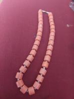 Imitatie bloedkoralen ketting, Sieraden, Tassen en Uiterlijk, Antieke sieraden, Ophalen of Verzenden, Overige materialen, Ketting