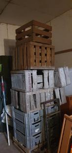 Diverse houten en kunststof kratjes, Huis en Inrichting, Woonaccessoires | Kisten, Gebruikt, Ophalen of Verzenden, Minder dan 50 cm
