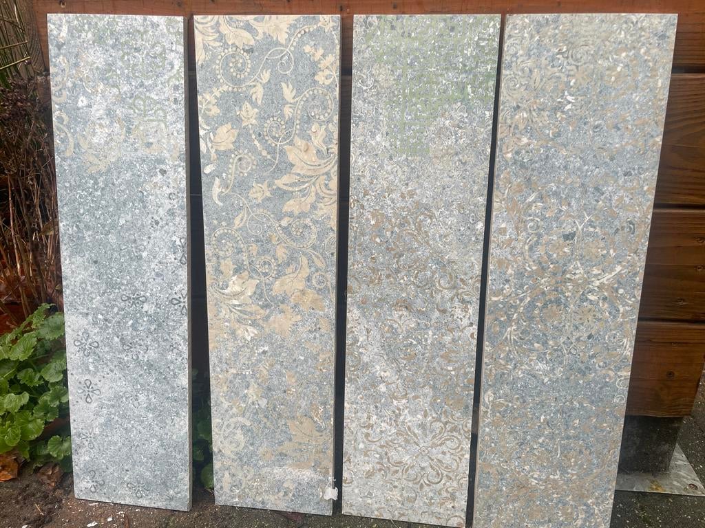 3x Tegels 60x60 - bohemian tegels, Doe-het-zelf en Verbouw, Tegels, Nieuw, Vloertegels, Keramiek, 60 cm of meer, 60 cm of meer