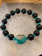 Git jet turkoois beschermt aura straling healing magie uniek, Ophalen of Verzenden, Nieuw, Blauw, Met edelsteen