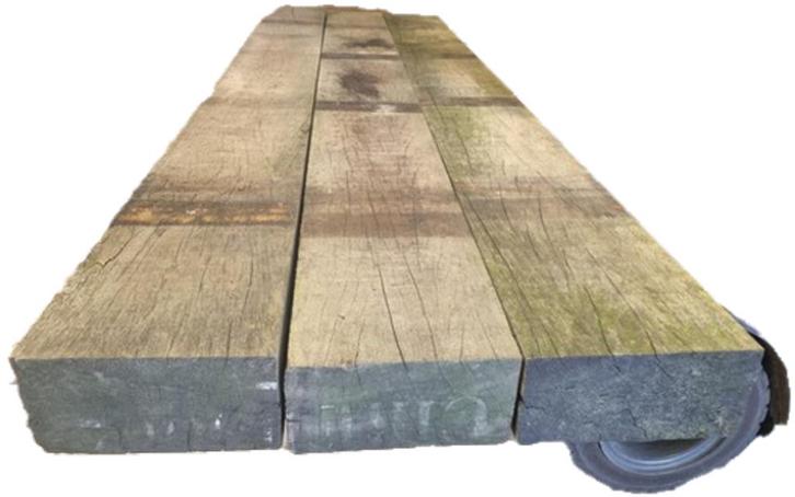 3 Hardhouten balken 15x30 cm / 3.00 meter - nr: HB247, Tuin en Terras, Palen, Balken en Planken, Balken, 250 cm of meer, Hardhout