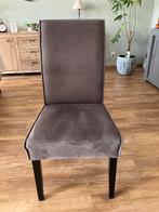 Eetkamer stoelen bruin suede, Ophalen, Bruin, Leer, Zo goed als nieuw
