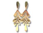 Gouden Blad Oorbellen - Luclo Arts #39, Overige materialen, Nieuw, Ophalen of Verzenden, Knopjes of Stekers