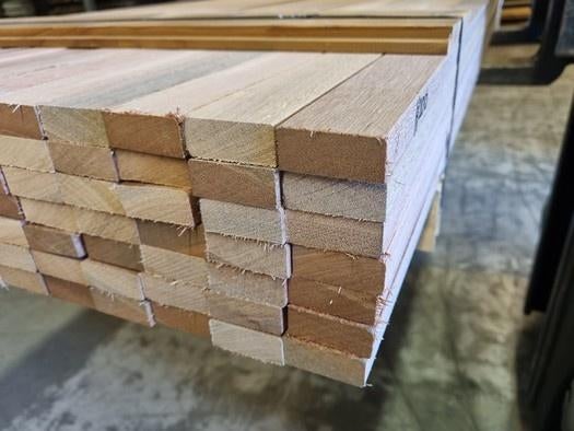 154 Hardhouten latten - geschaafd 1.9x4.5 cm - nr: HP200, Tuin en Terras, Palen, Balken en Planken, Ophalen, Overige typen, Nieuw