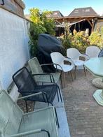6 Buitenstoelen - Tuinstoelen Set, Ophalen, Gebruikt, Kunststof