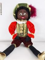Authentieke Etos etalage zwarte Piet pop - 45cm groen/oranje, Verzenden, Zo goed als nieuw