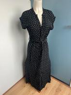 Melting Stockholm zwart witte wiebertjes maxi lange jurk s, Zwart, Ophalen of Verzenden, Zo goed als nieuw, X