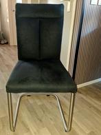 Set van 4 stoelen antraciet/ zwart, Ophalen, Gebruikt, Zwart, Vier