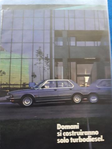 BMW 5-serie turbo diesel - originele advertentie Italiaans beschikbaar voor biedingen