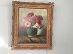 Olieverf Schilderij Bloemen in Vaas 54x64 cm, Ophalen of Verzenden