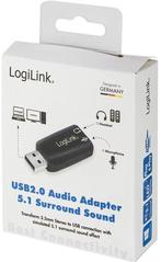 LogiLink UA0053 USB Geluidskaart, Computers en Software, Ophalen of Verzenden, Nieuw, Extern, LogiLink
