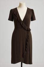 Zara Basic wikkeljurk bruin – maat L, Bruin, Zara, Maat 42/44 (L), Ophalen of Verzenden