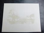 Jan Henkel Litho - Landschap 1977, Ophalen of Verzenden