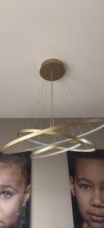 Richmond hanglamp goud, Huis en Inrichting, Lampen | Hanglampen, Ophalen, Zo goed als nieuw, Kunststof, 75 cm of meer