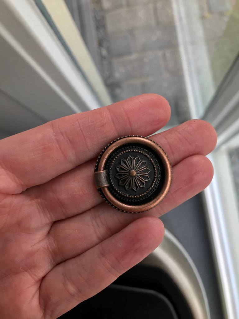 Chinees oosterse deurknop handvat ladeknop met chinese bloem, Verburgt Vintage, Nieuw, Ophalen of Verzenden, https://verburgtvintage.nl/#contact