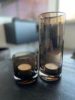 Twee windlichten, Overige materialen, Nieuw, Ophalen of Verzenden, Bruin