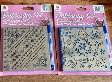 2 nieuwe Embossing sets beschikbaar voor biedingen