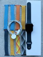 Apple Watch Series 8 45 mm Midnight+9 bonus bandjes, Ophalen, Apple Watch ⌚️, Blauw, IOS