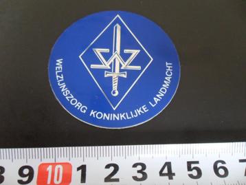sticker Leger Landmacht AB094 Welzijnszorg Blauw * beschikbaar voor biedingen