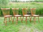 Baumann Tacoma vintage 4 eetkamer stoelen, Franse café, Ophalen, Tacoma, Gebruikt, Bruin