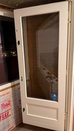 Hardhouten buitendeur met HR++ glas, Gebruikt, Deurkozijn, 150 tot 225 cm, Inclusief glas