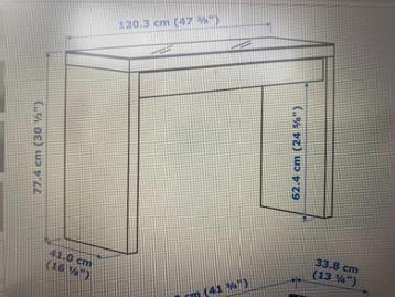 Ikea Malm toilettafel "4 onderdelen"  Lees beschrijving.