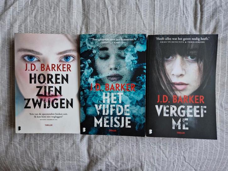 J.D. Barker Trilogie - Thriller, Boeken, Thrillers, Gelezen, Nederland, Ophalen of Verzenden