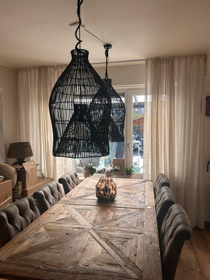 Riviera maison hanglampen, Huis en Inrichting, Lampen | Hanglampen, Zo goed als nieuw, 75 cm of meer, Ophalen of Verzenden