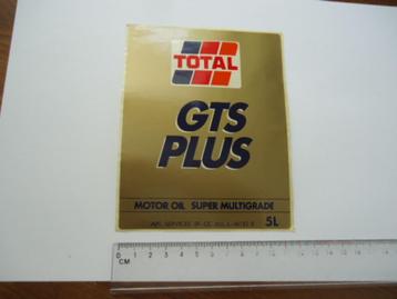 sticker oud TOTAL OIL motoroil GTS auto motor race retro beschikbaar voor biedingen