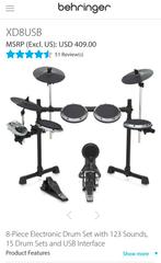 Behringer XD8USB 8-piece electronic drum set., Muziek en Instrumenten, Ophalen of Verzenden, Gebruikt, Overige merken, Elektronisch