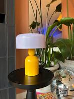 Leitmotiv Double Funky tafellamp – geel/lila – design lamp, Ophalen of Verzenden, Zo goed als nieuw, Minder dan 50 cm