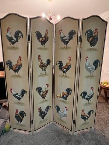 ‘Kip ik heb je’ grote KAMERSCHERM roomdivider  beschikbaar voor biedingen