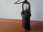 OUDE ANTIEKE MIJNWERKERS LAMP FRANSE MAKELIJ, Antiek en Kunst, Antiek | Lampen, Ophalen of Verzenden