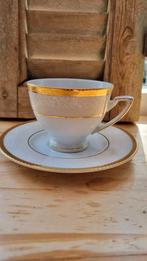 KOP EN SCHOTEL HEINRICH WINTERLING WIT/GOUDKLEURIG, Ophalen of Verzenden