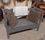 Landelijk, stoer klepbankje, kerkbankje brocante bank, Antiek en Kunst, Antiek | Meubels | Stoelen en Banken, Ophalen