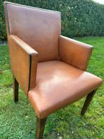 Zes schapenleren Bart van Bekhoven eetkamerstoelen. Izgs, Huis en Inrichting, Ophalen, Bruin, ., Leer