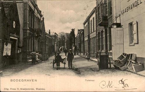Bodegraven - Tolstraat, Verzamelen, Ansichtkaarten | Nederland, Gelopen, Zuid-Holland, Voor 1920, Ophalen of Verzenden