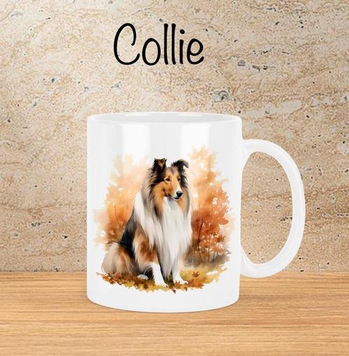 Collie Herfstmok, Huis en Inrichting, Keuken | Servies, Nieuw, Kop(pen) en/of Schotel(s), Overige stijlen, Ophalen of Verzenden