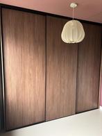 Schuifdeuren + systeem bijv. IKEA PAX kast  (kleur walnoot), Huis en Inrichting, Ophalen, 200 cm of meer, Zo goed als nieuw, 200 cm of meer