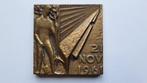 Bronzen plaquette Joop Hekman 1961 NV Levensverzekering Mij., Antiek en Kunst, Antiek | Koper en Brons, Ophalen of Verzenden, Brons