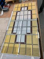 4 glas in lood raampjes., Gebruikt, Minder dan 80 cm, Ophalen of Verzenden, Glasplaat