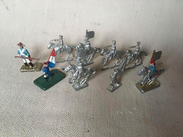 9 x Oude tinnen soldaatjes - Frans leger, Verzamelen, Militaria | Algemeen, Landmacht, Overige typen, Overige gebieden, Ophalen of Verzenden