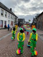 Kleurrijke Bolletjes Loopgroep - 11 Personen, Carnaval, Zo goed als nieuw, Kleding, Ophalen