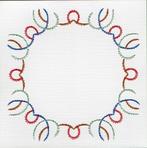 geborduurde oplegkaart nr 17, Ophalen of Verzenden, Nieuw, Overige thema's, Blanco kaart of Basiskaart