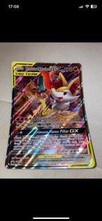 Charizard & braixen gx tag team, Ophalen of Verzenden, Zo goed als nieuw, Losse kaart