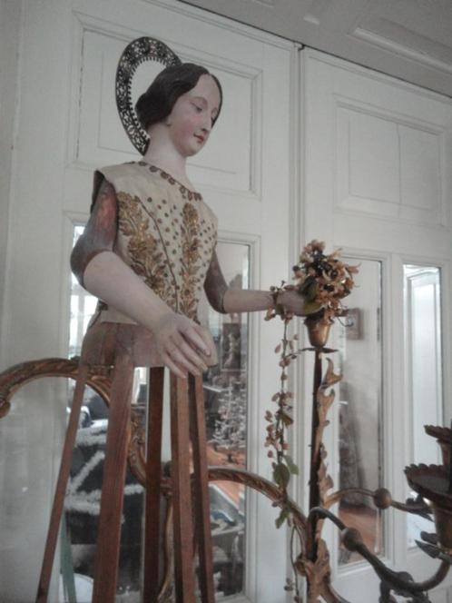 zeldzaam stuk - antieke HES van staakmadonna / Madonna, Antiek en Kunst, Antiek | Woonaccessoires, Ophalen of Verzenden