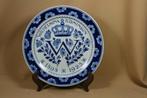 Porceleyne Fles wandbord Wilhelmina 1923 25,5 cm, Verzamelen, Koninklijk Huis en Royalty, --, Overige typen, Ophalen of Verzenden