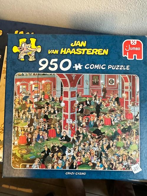 Jan van Haasteren 1000 stuks diverse, Hobby en Vrije tijd, Denksport en Puzzels, Zo goed als nieuw, Legpuzzel, 500 t/m 1500 stukjes