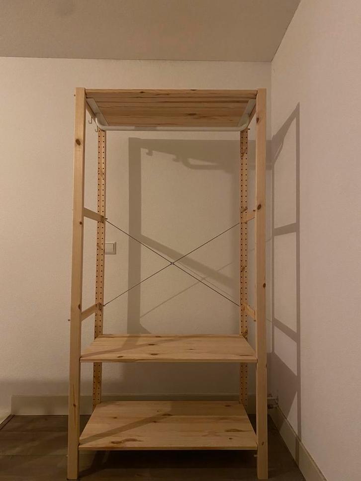 Ikea IVAR houten kledingkast / stellingkast, Huis en Inrichting, Kasten | Stellingkasten, Zo goed als nieuw, Ophalen